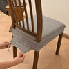 Solid Jacquard Stretch Dining Chair Covers With Elastic Straps | Universal Fit Decorative Seat Protector | Chair Covers Forros Para Sillas Cojines Para Sillas