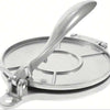 Corn Tortilla Maker, 8inch Aluminum Corn Tortilla Maker, Flour Corn Tortilla Maker,  Flatbread Maker, Pancake Maker, Corn Tortilla Maker, Corn Roll Maker, Flatbread Maker, Corn Tortilla, Pizza, Dumpling, Bread Dough Press Machine (Silver)