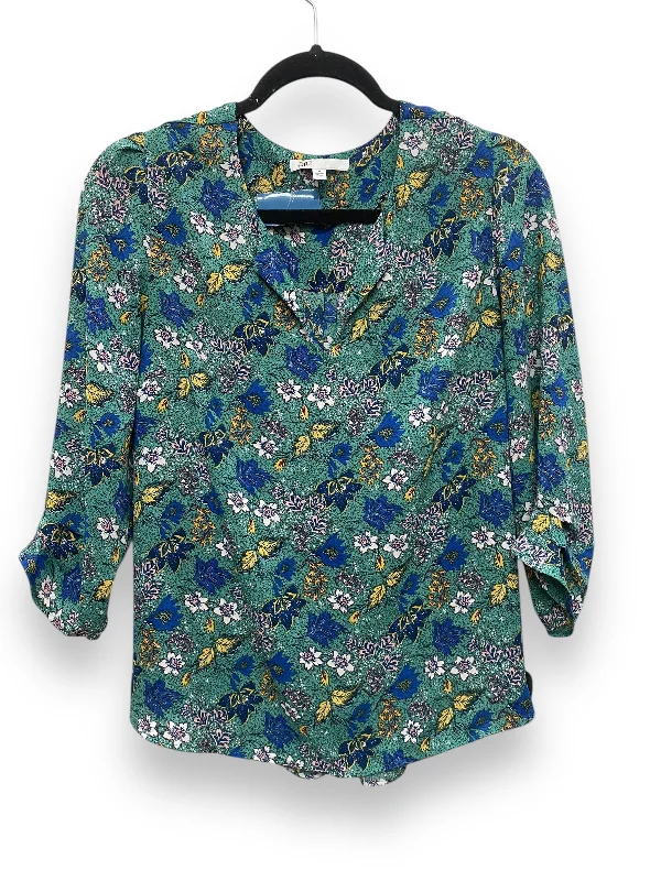 Top 3/4 Sleeve By Dr2 In Green, Size: M