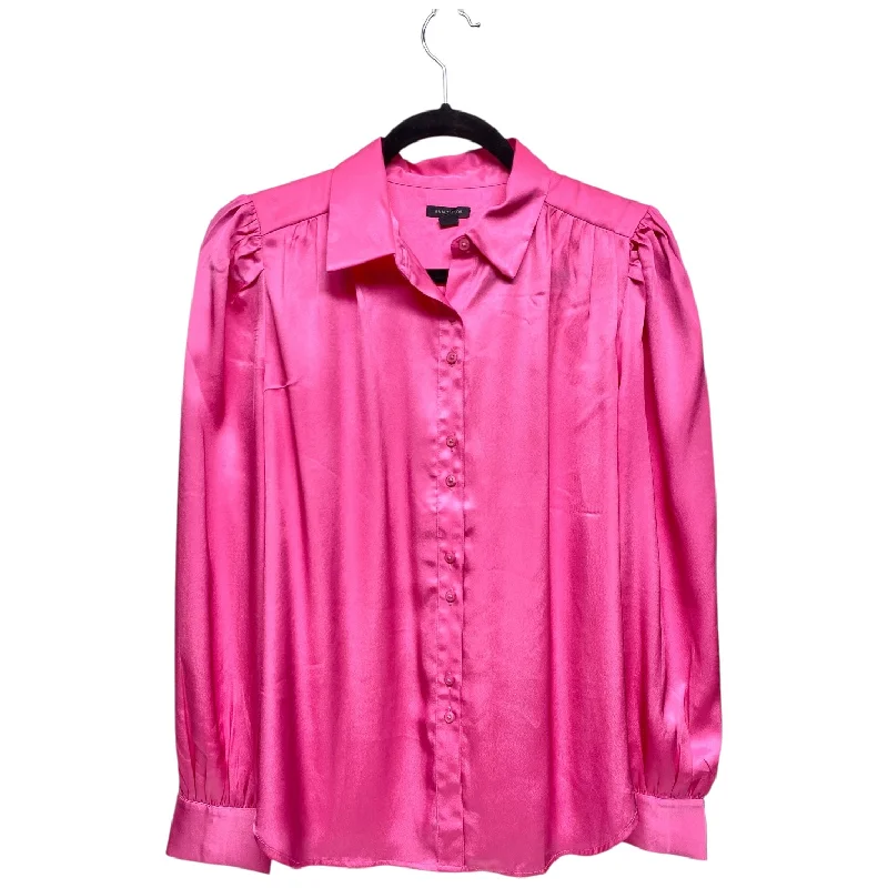 Top Long Sleeve By Ann Taylor In Pink, Size: S