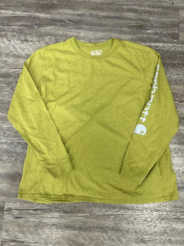 Top Long Sleeve By Carhartt In Green, Size: Xxl