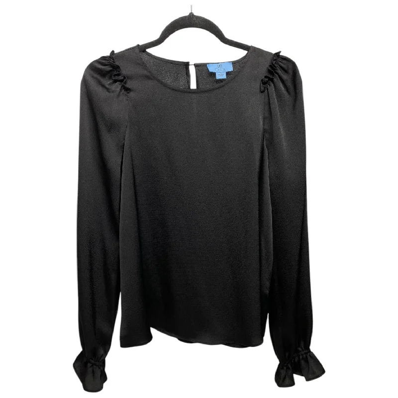 Top Long Sleeve By Cece In Black, Size: S