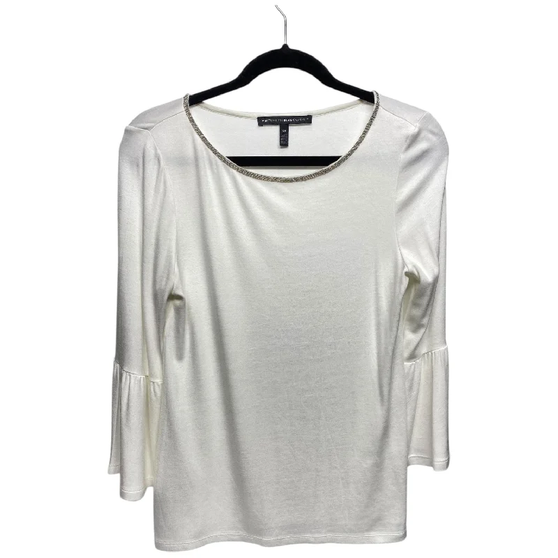 Tunic Long Sleeve By White House Black Market In White, Size: Xs