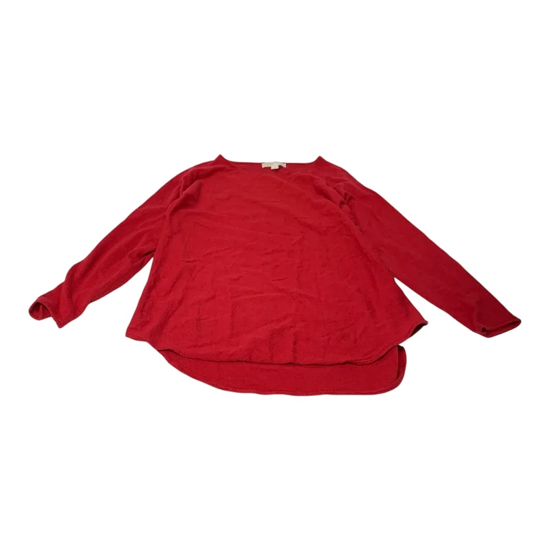 Top Long Sleeve Basic By Michael By Michael Kors In Red, Size: L