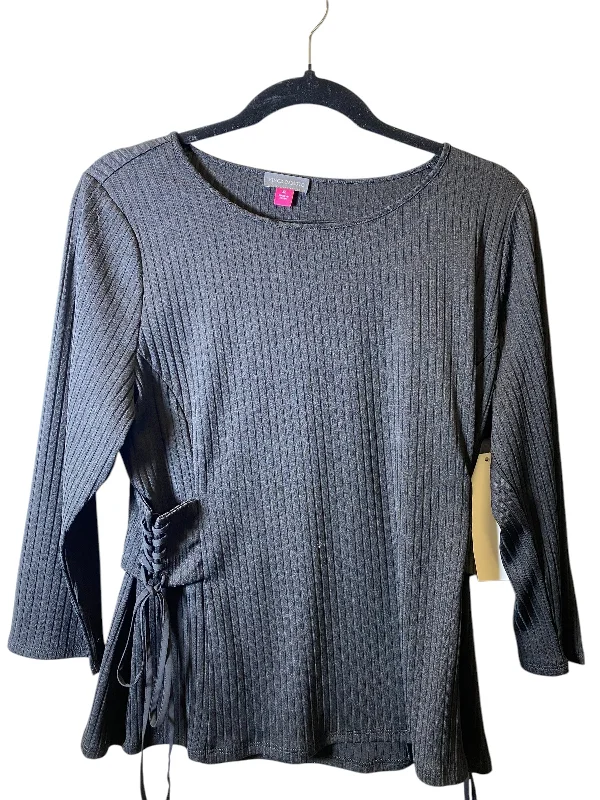 Top 3/4 Sleeve By Vince Camuto In Black, Size: Xl