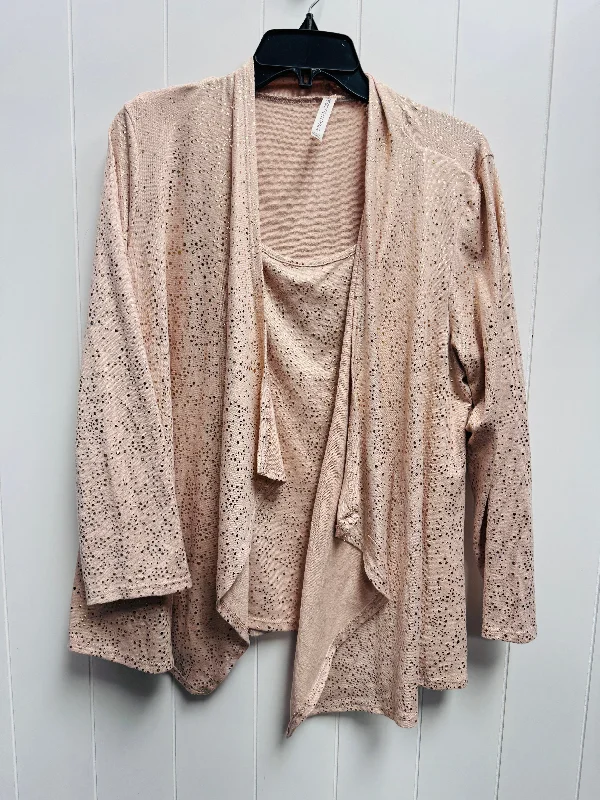 Top Long Sleeve By forgotten grace In Pink, Size: Xxl