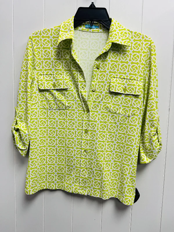 Top Long Sleeve By J Mclaughlin In Green, Size: S