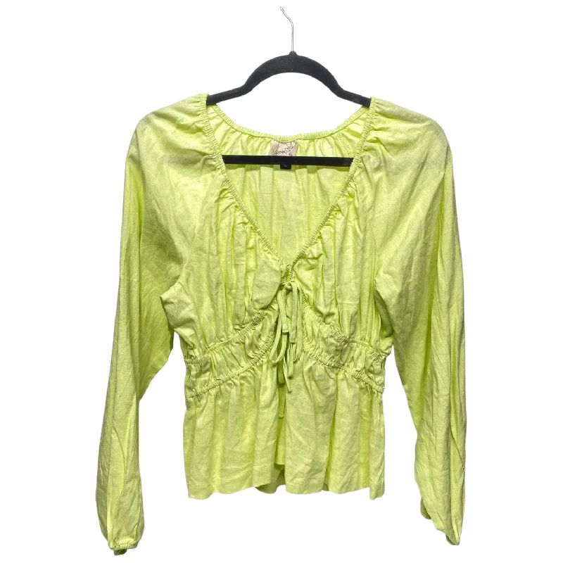 Top Long Sleeve By Universal Thread In Green, Size: S