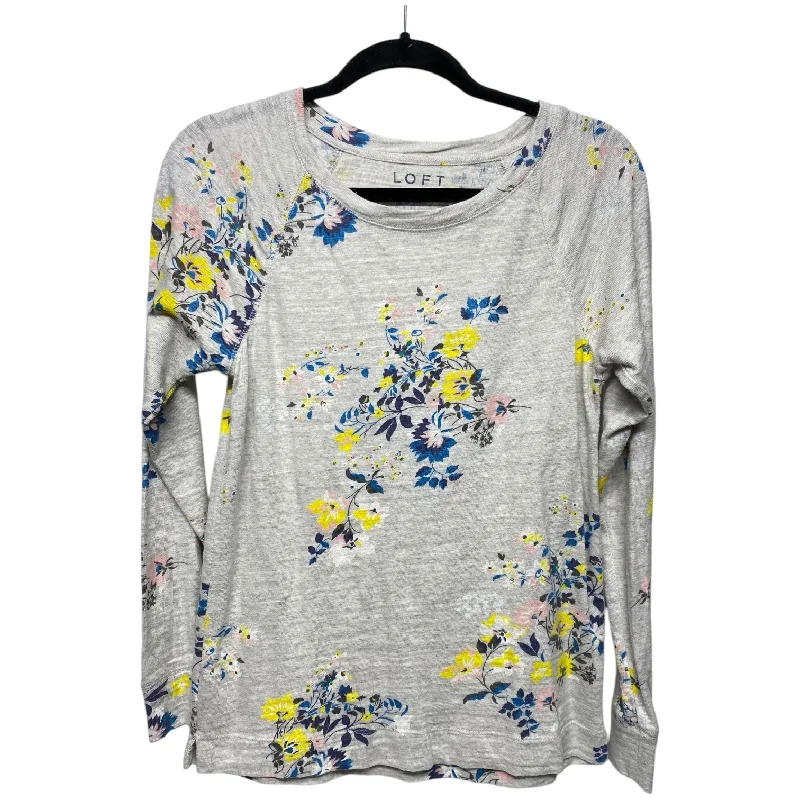 Top Long Sleeve By Loft In Floral Print, Size: Xs