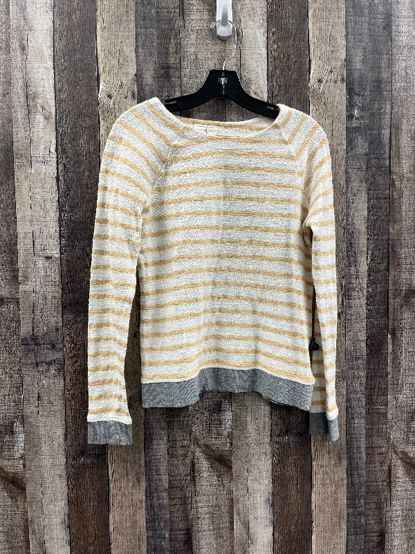 Top Long Sleeve By Lou And Grey In Striped Pattern, Size: Xs