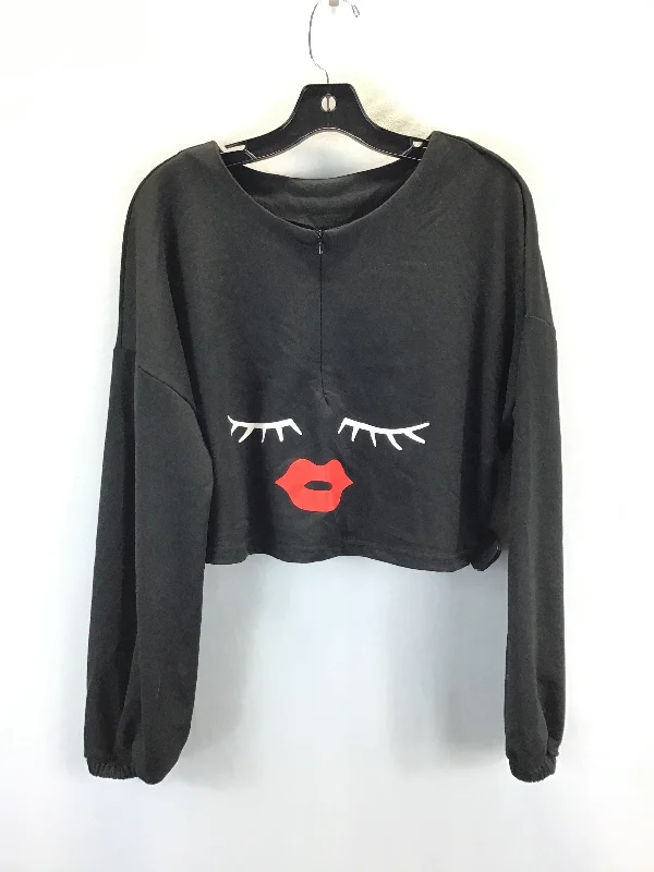 Top Long Sleeve By Clothes Mentor In Black & Red, Size: Xl