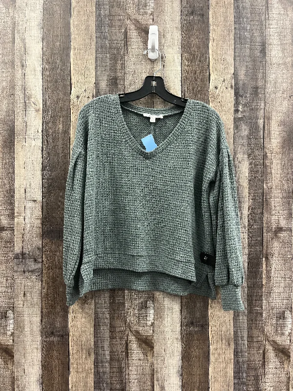 Top Long Sleeve By She + Sky In Green, Size: S