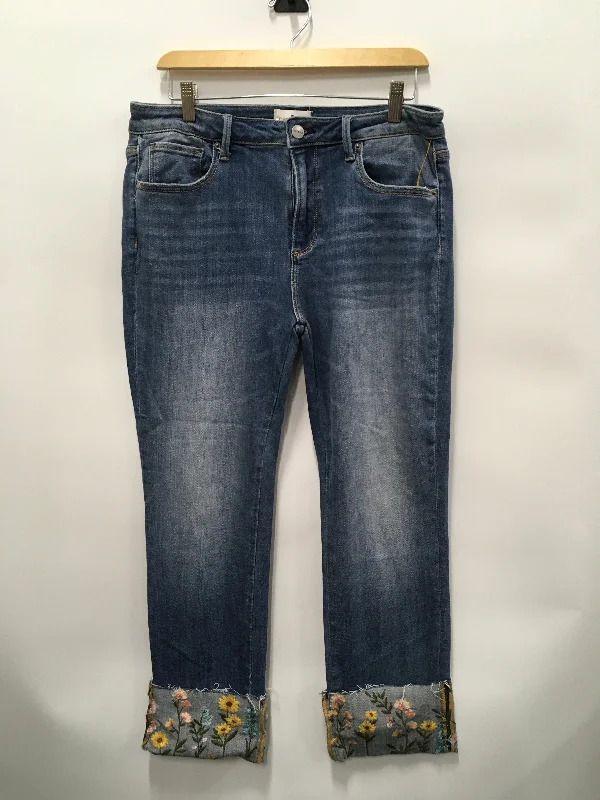 Jeans Cropped By Driftwood In Blue Denim, Size: 8