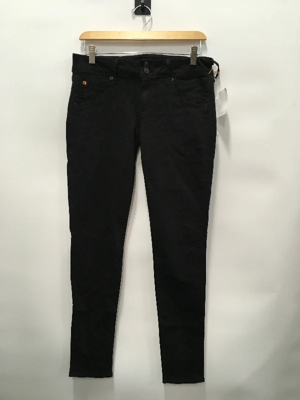 Jeans Skinny By Hudson In Black Denim, Size: 6