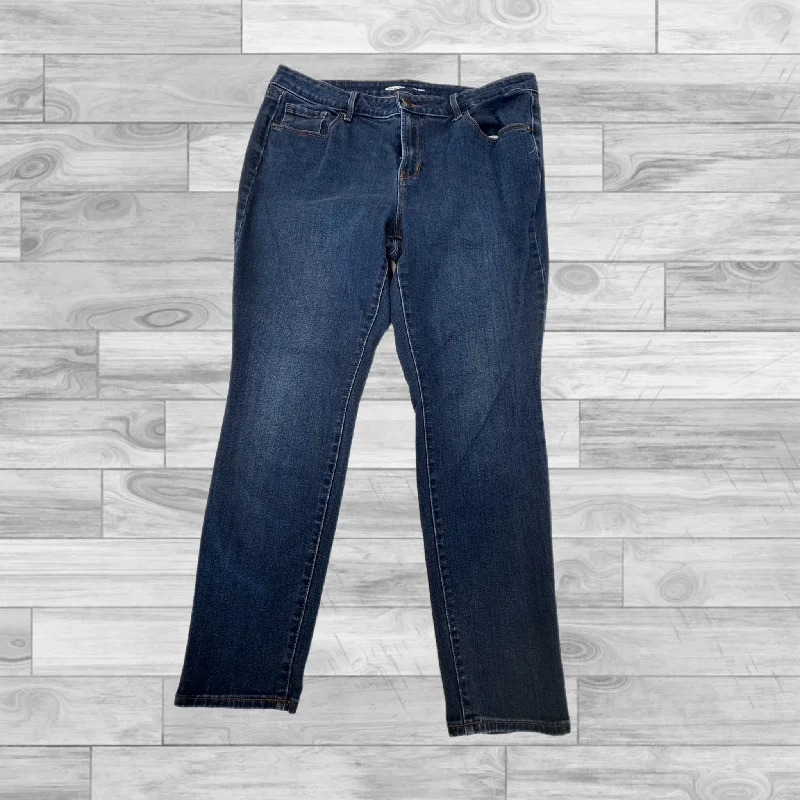 Jeans Skinny By Old Navy In Blue Denim, Size: 14