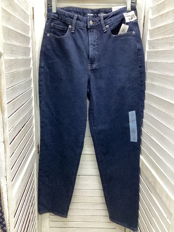 Jeans Straight By Old Navy In Blue Denim, Size: 8