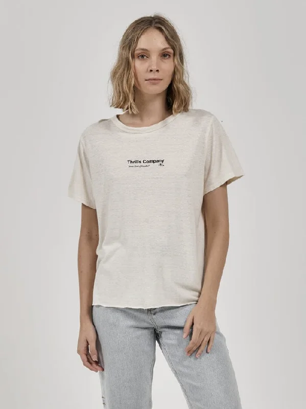 Persuasion Hemp Relaxed Tee - Heritage White