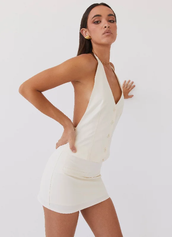 Sarah Mini Skirt - Ivory