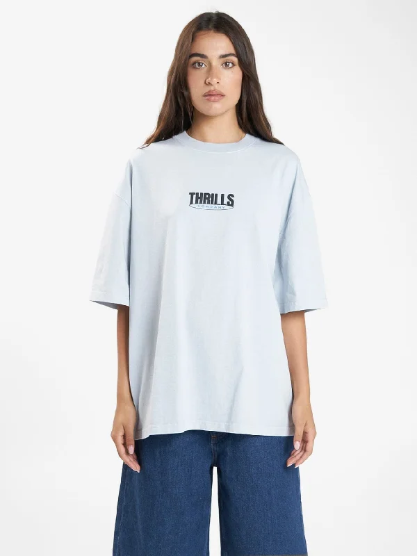 Shelter Reality Oversized Tee - Blue Illusion