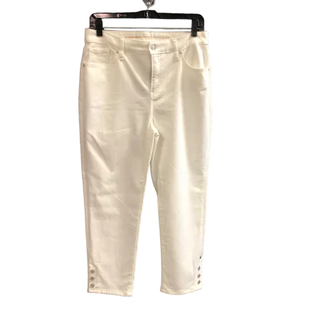 White Jeans Cropped Chicos, Size 8