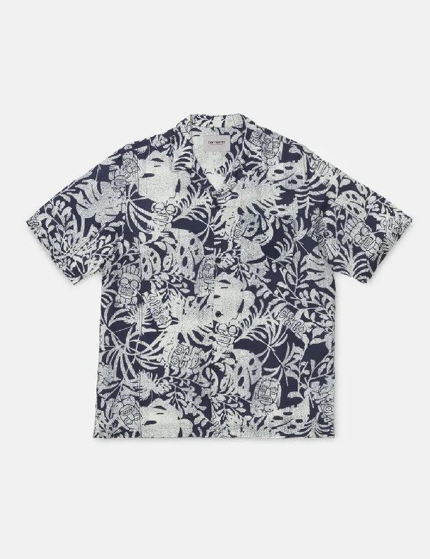 Carhartt-WIP Tiki Mono Shirt - Blue