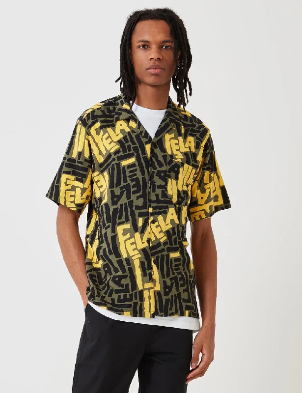 Carhartt-WIP x Fela Kuti Viscose Shirt - Fela Kuti Print Rover Green