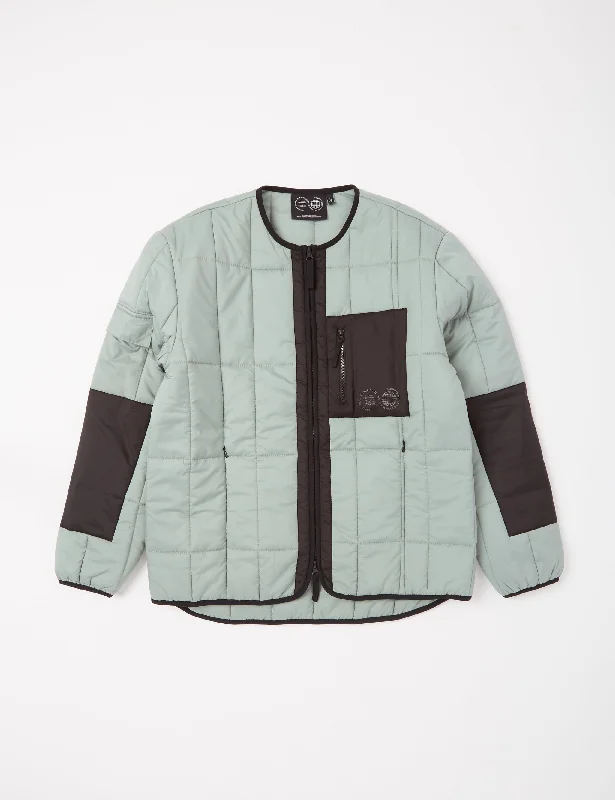 Carrier Goods Quilted Funnel Neck Jacket - Sage Green