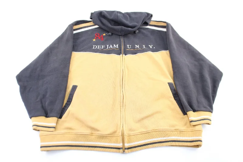 Def Jam University Embroidered Zip Up Jacket