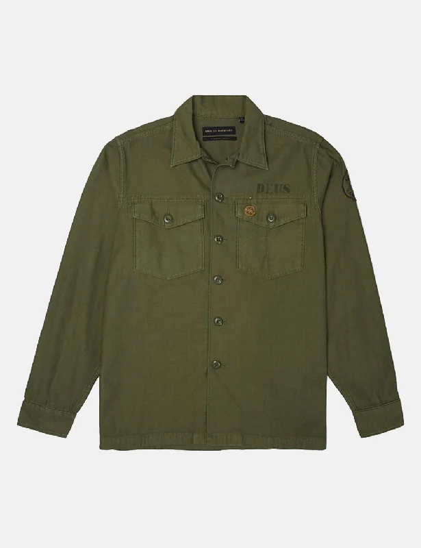 Deus Ex Machina Monty Overshirt - Pine Green