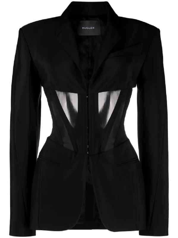 Mugler Jackets Black