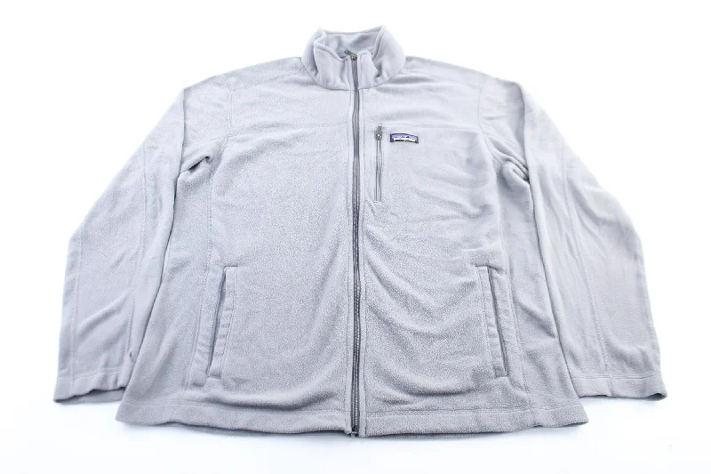 Patagonia Logo Patch Grey Zip Up Jacket