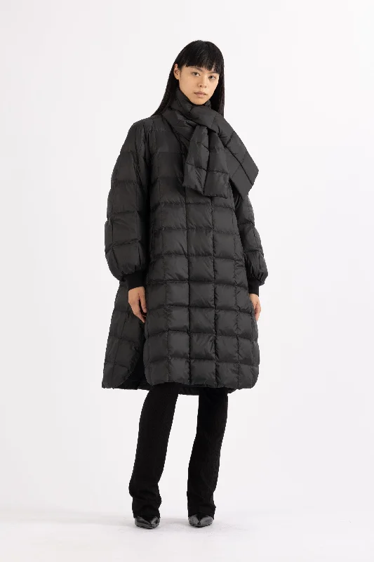 QUILTED COAT LUA WITH SCARF