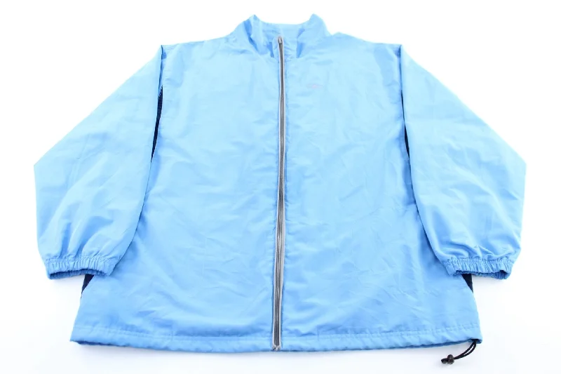 Reebok Embroidered Logo Light Blue Zip Up Jacket