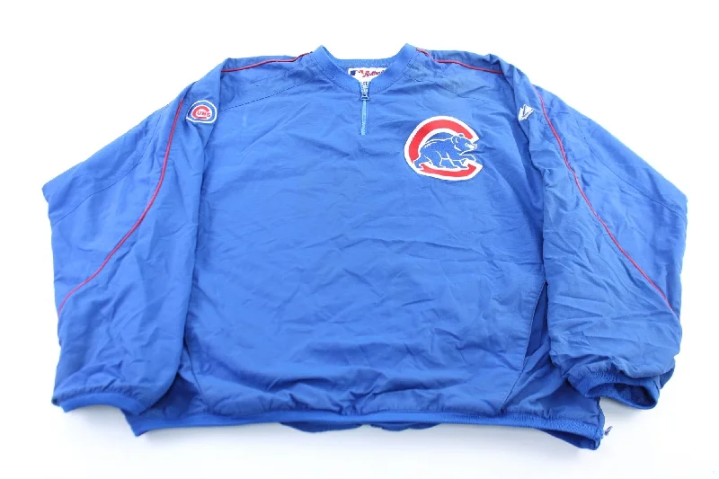 Starter Embroidered Logo Chicago Cubs Pullover Jacket