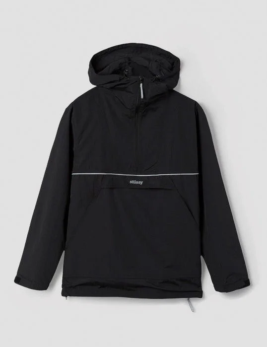 Stussy Reflective Sports Pullover - Black