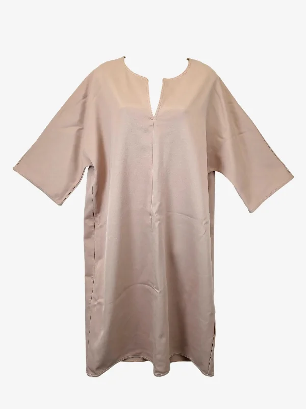 COS Stylish Blush Boxy Midi Dress Size M