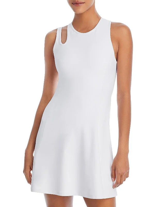 Womens Cut-Out Mini Athletic Dress