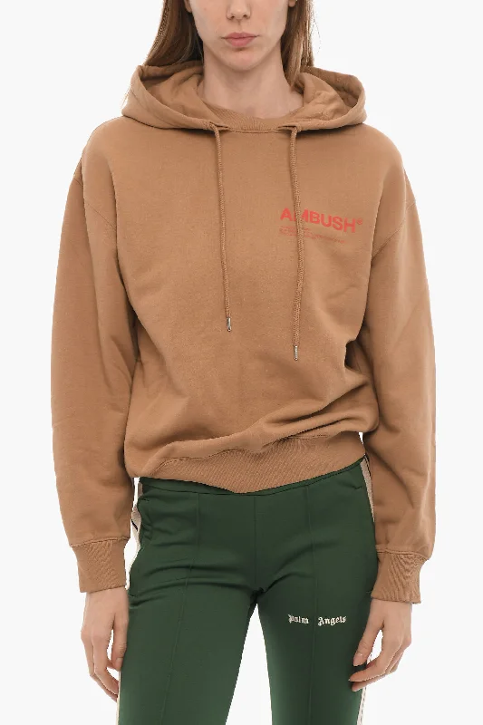 Ambush Brushed Cotton Hoodie with Printed Logo