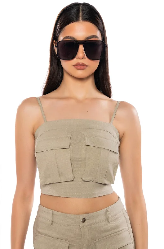 PENNIE CARGO CROP TOP