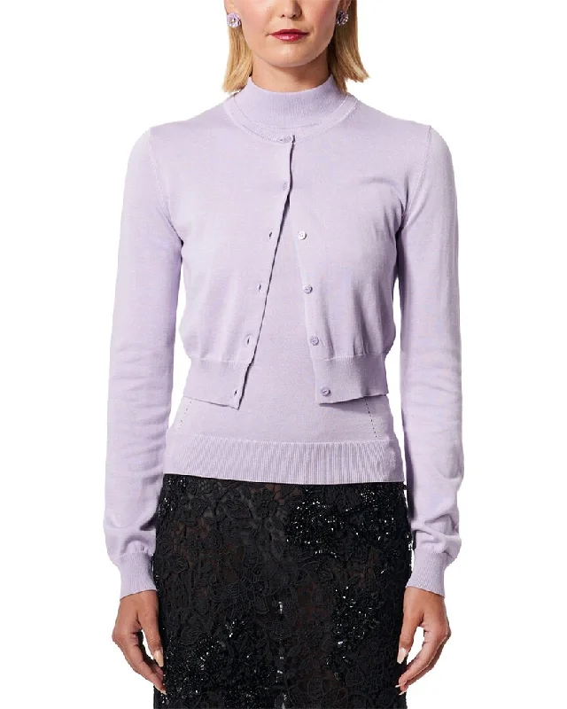 Carolina Herrera Silk-Blend Cardigan