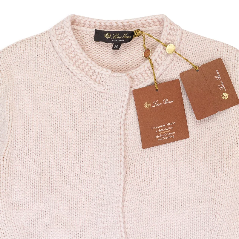 CASHMERE CREW NECK PINK SWEATER