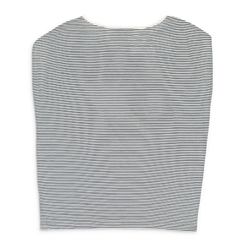 CASHMERE STRIPED WHITE?BLACK SWEATER